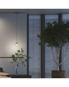 DK5347-BK Светильник для трека Air, серия Hang 4000 со светодиодом, ?90*86mm, 48V DC, 4W, RA?95, 120°, 4000K, IP20, черный, алюминий, стекло, акрил