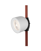 DK5541-WH+BK Поворотный светильник для трека-ремня Belty, серия Spot, со светодиодом, D100*H107мм, 48V DC, 12W, RA90, 38°, 3000K, IP20, белый с черным, алюминий DK5541-WH+BK Поворотный светильник для трека-ремня Belty, серия Spot, со светодиодом, D100*H107мм, 48V DC, 12W, RA90, 38°, 3000K, IP20, белый с черным, алюминий