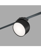 DK5542-BK Поворотный светильник для трека-ремня Belty, серия Spot, со светодиодом, D100*H107мм, 48V DC, 12W, RA90, 120°, 4000K, IP20, черный, алюминий
