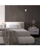 DK5542-WH+BK Поворотный светильник для трека-ремня Belty, серия Spot, со светодиодом, D100*H107мм, 48V DC, 12W, RA90, 120°, 4000K, IP20, белый с черным, алюминий