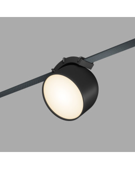 DK5543-BK Поворотный светильник для трека-ремня Belty, серия Spot, со светодиодом, D100*H107мм, 48V DC, 12W, RA90, 120°, 3000K, IP20, черный, алюминий