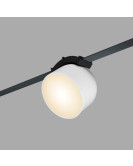 DK5543-WH+BK Поворотный светильник для трека-ремня Belty, серия Spot, со светодиодом, D100*H107мм, 48V DC, 12W, RA90, 120°, 3000K, IP20, белый с черным, алюминий DK5543-WH+BK Поворотный светильник для трека-ремня Belty, серия Spot, со светодиодом, D100*H107мм, 48V DC, 12W, RA90, 120°, 3000K, IP20, белый с черным, алюминий