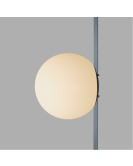 DK5551-BK Cветильник для трека-ремня Belty, серия Orb, со светодиодом, D150*H147мм, 48V DC, 10W, RA90, 120°, 3000K, IP20, белый, акрил