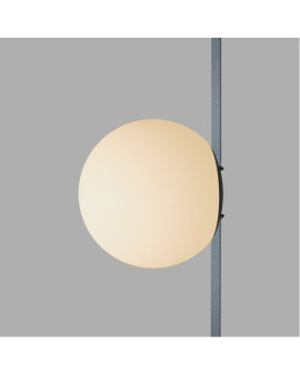 DK5551-BK Cветильник для трека-ремня Belty, серия Orb, со светодиодом, D150*H147мм, 48V DC, 10W, RA90, 120°, 3000K, IP20, белый, акрил
