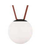 DK5553-BK Cветильник для трека-ремня Belty, серия Orb, со светодиодом, D180*H181мм, 48V DC, 10W, RA90, 120°, 3000K, IP20, белый, акрил