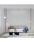 DK5553-BK Cветильник для трека-ремня Belty, серия Orb, со светодиодом, D180*H181мм, 48V DC, 10W, RA90, 120°, 3000K, IP20, белый, акрил