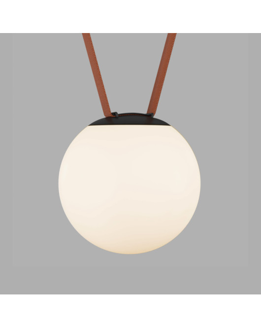 DK5553-BK Cветильник для трека-ремня Belty, серия Orb, со светодиодом, D180*H181мм, 48V DC, 10W, RA90, 120°, 3000K, IP20, белый, акрил
