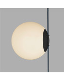 DK5553-BK Cветильник для трека-ремня Belty, серия Orb, со светодиодом, D180*H181мм, 48V DC, 10W, RA90, 120°, 3000K, IP20, белый, акрил