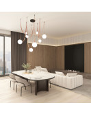 DK5555-BK Cветильник для трека-ремня Belty, серия Orb, со светодиодом, D230*H236мм, 48V DC, 15W, RA90, 120°, 3000K, IP20, черный, акрил DK5555-BK Cветильник для трека-ремня Belty, серия Orb, со светодиодом, D230*H236мм, 48V DC, 15W, RA90, 120°, 3000K, IP20, черный, акрил