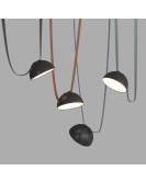DK5560-BK Cветильник для трека-ремня Belty, серия Flow со светодиодом, D220*H117мм, 48V DC, 24W, RA90, 120°, 4000K, IP20, черный, алюминий