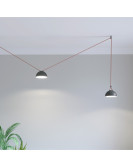 DK5560-BK Cветильник для трека-ремня Belty, серия Flow со светодиодом, D220*H117мм, 48V DC, 24W, RA90, 120°, 4000K, IP20, черный, алюминий