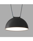DK5560-BK Cветильник для трека-ремня Belty, серия Flow со светодиодом, D220*H117мм, 48V DC, 24W, RA90, 120°, 4000K, IP20, черный, алюминий