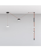 DK5560-BK Cветильник для трека-ремня Belty, серия Flow со светодиодом, D220*H117мм, 48V DC, 24W, RA90, 120°, 4000K, IP20, черный, алюминий
