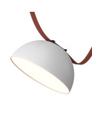 DK5560-WH+BK Cветильник для трека-ремня Belty, серия Flow, со светодиодом, D220*H117мм, 48V DC, 24W, RA90, 120°, 4000K, IP20, белый с черным, алюминий