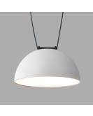 DK5560-WH+BK Cветильник для трека-ремня Belty, серия Flow, со светодиодом, D220*H117мм, 48V DC, 24W, RA90, 120°, 4000K, IP20, белый с черным, алюминий
