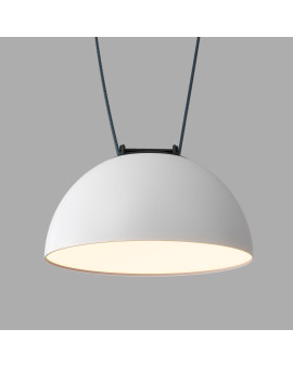 DK5561-WH+BK Cветильник для трека-ремня Belty, серия Flow, со светодиодом, D220*H117мм, 48V DC, 24W, RA90, 120°, 3000K, IP20, белый с черным, алюминий