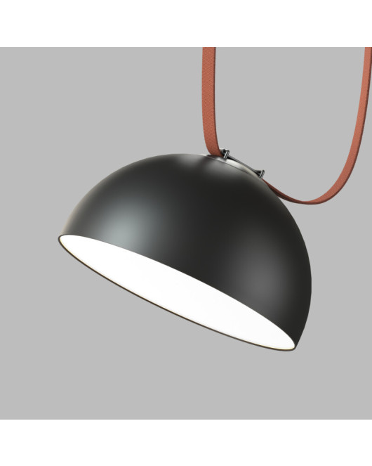 DK5562-BK Cветильник для трека-ремня Belty, серия Flow со светодиодом, D300*H171мм, 48V DC, 28W, RA90, 120°, 4000K, IP20, черный, алюминий