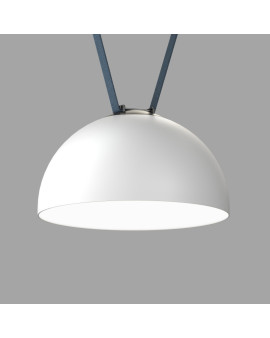 DK5562-WH+BK Cветильник для трека-ремня Belty, серия Flow со светодиодом, D300*H171мм, 48V DC, 28W, RA90, 120°, 4000K, IP20, белый с черным, алюминий