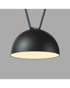 DK5563-BK Cветильник для трека-ремня Belty, серия Flow со светодиодом, D300*H171мм, 48V DC, 28W, RA90, 120°, 3000K, IP20, черный, алюминий