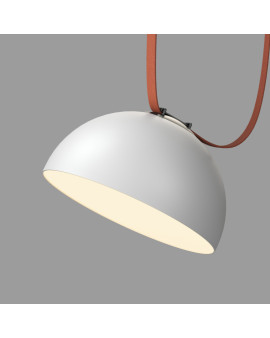 DK5563-WH+BK Cветильник для трека-ремня Belty, серия Flow со светодиодом, D300*H171мм, 48V DC, 28W, RA90, 120°, 3000K, IP20, белый с черным, алюминий