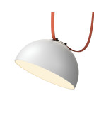 DK5563-WH+BK Cветильник для трека-ремня Belty, серия Flow со светодиодом, D300*H171мм, 48V DC, 28W, RA90, 120°, 3000K, IP20, белый с черным, алюминий