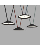 DK5564-BK Cветильник для трека-ремня Belty, серия Flow, со светодиодом, D300*H71мм, 48V DC, 20W, RA90, 120°, 4000K, IP20, черный, алюминий