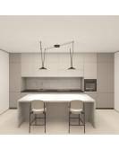 DK5564-BK Cветильник для трека-ремня Belty, серия Flow, со светодиодом, D300*H71мм, 48V DC, 20W, RA90, 120°, 4000K, IP20, черный, алюминий