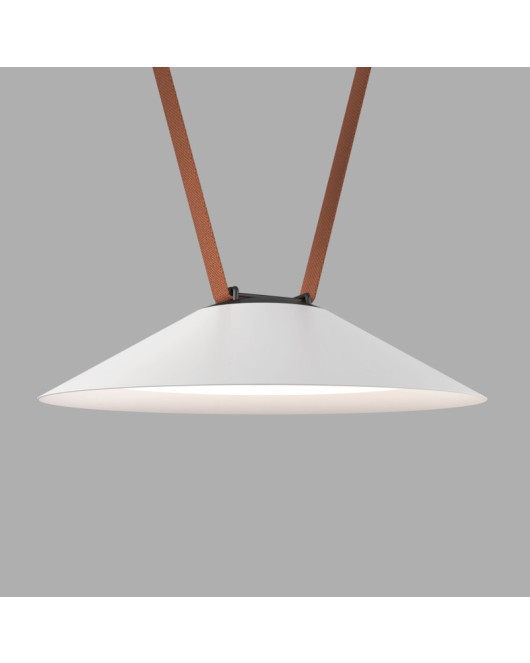 DK5564-WH+BK Cветильник для трека-ремня Belty, серия Flow, со светодиодом, D300*H71мм, 48V DC, 20W, RA90, 120°, 4000K, IP20, белый с черным, алюминий