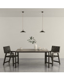 DK5565-BK Cветильник для трека-ремня Belty, серия Flow, со светодиодом, D300*H71мм, 48V DC, 20W, RA90, 120°, 3000K, IP20, черный, алюминий