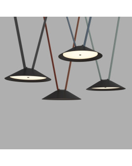 DK5565-BK Cветильник для трека-ремня Belty, серия Flow, со светодиодом, D300*H71мм, 48V DC, 20W, RA90, 120°, 3000K, IP20, черный, алюминий