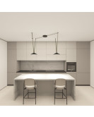 DK5565-BK Cветильник для трека-ремня Belty, серия Flow, со светодиодом, D300*H71мм, 48V DC, 20W, RA90, 120°, 3000K, IP20, черный, алюминий