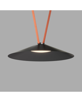 DK5569-BK Cветильник для трека-ремня Belty, серия Flow, со светодиодом, D600*H122мм, 48V DC, 24W, RA90, 120°, 3000K, IP20, черный, алюминий