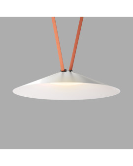 DK5569-WH+BK Cветильник для трека-ремня Belty, серия Flow, со светодиодом, D600*H122мм, 48V DC, 24W, RA90, 120°, 3000K, IP20, белый с черным, алюминий