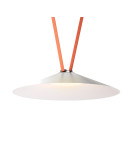 DK5569-WH+BK Cветильник для трека-ремня Belty, серия Flow, со светодиодом, D600*H122мм, 48V DC, 24W, RA90, 120°, 3000K, IP20, белый с черным, алюминий