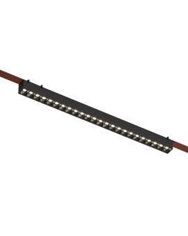 DK5572-BK Cветильник для трека-ремня Belty, серия Grill, со светодиодом, L642*W40*H45мм, 48V DC, 24W, RA90, 24°, 4000K, IP20, черный, алюминий