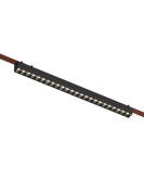 DK5573-BK Cветильник для трека-ремня Belty, серия Grill, со светодиодом, L642*W40*H45мм, 48V DC, 24W, RA90, 24°, 3000K, IP20, черный, алюминий