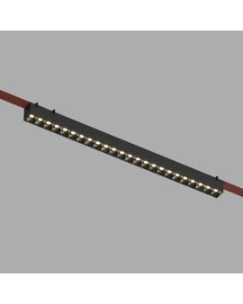 DK5573-BK Cветильник для трека-ремня Belty, серия Grill, со светодиодом, L642*W40*H45мм, 48V DC, 24W, RA90, 24°, 3000K, IP20, черный, алюминий