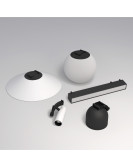 DK5574-BK Cветильник для трека-ремня Belty, серия Linear, со светодиодом, L323*W40*H45мм, 48V DC, 12W, RA90, 120°, 4000K, IP20, черный, алюминий