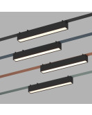 DK5574-BK Cветильник для трека-ремня Belty, серия Linear, со светодиодом, L323*W40*H45мм, 48V DC, 12W, RA90, 120°, 4000K, IP20, черный, алюминий