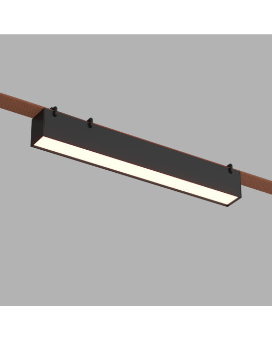 DK5574-BK Cветильник для трека-ремня Belty, серия Linear, со светодиодом, L323*W40*H45мм, 48V DC, 12W, RA90, 120°, 4000K, IP20, черный, алюминий