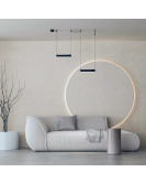 DK5574-BK Cветильник для трека-ремня Belty, серия Linear, со светодиодом, L323*W40*H45мм, 48V DC, 12W, RA90, 120°, 4000K, IP20, черный, алюминий