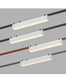 DK5575-WH Cветильник для трека-ремня Belty, серия Linear, со светодиодом, L323*W40*H45мм, 48V DC, 12W, RA90, 120°, 3000K, IP20, белый, алюминий