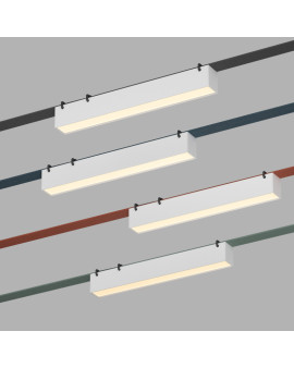 DK5575-WH Cветильник для трека-ремня Belty, серия Linear, со светодиодом, L323*W40*H45мм, 48V DC, 12W, RA90, 120°, 3000K, IP20, белый, алюминий