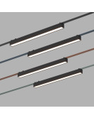 DK5576-BK Cветильник для трека-ремня Belty, серия Linear, со светодиодом, L642*W40*H45мм, 48V DC, 24W, RA90, 120°, 4000K, IP20, черный, алюминий