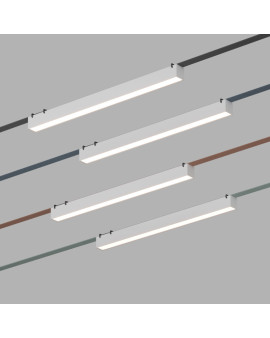 DK5576-WH Cветильник для трека-ремня Belty, серия Linear, со светодиодом, L642*W40*H45мм, 48V DC, 24W, RA90, 120°, 4000K, IP20, белый, алюминий
