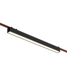 DK5577-BK Cветильник для трека-ремня Belty, серия Linear, со светодиодом, L642*W40*H45мм, 48V DC, 24W, RA90, 120°, 3000K, IP20, черный, алюминий