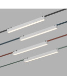 DK5577-WH Cветильник для трека-ремня Belty, серия Linear, со светодиодом, L642*W40*H45мм, 48V DC, 24W, RA90, 120°, 3000K, IP20, белый, алюминий