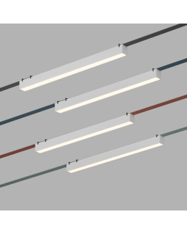 DK5577-WH Cветильник для трека-ремня Belty, серия Linear, со светодиодом, L642*W40*H45мм, 48V DC, 24W, RA90, 120°, 3000K, IP20, белый, алюминий