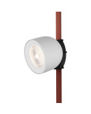 DK5640-WH+BK Поворотный светильник для трека-ремня Belty Smart, серия Spot, со светодиодом, D100*H107мм, 48V DC, 12W, RA90, 38°, 2700-6000K, IP20, белый с черным, алюминий DK5640-WH+BK Поворотный светильник для трека-ремня Belty Smart, серия Spot, со светодиодом, D100*H107мм, 48V DC, 12W, RA90, 38°, 2700-6000K, IP20, белый с черным, алюминий