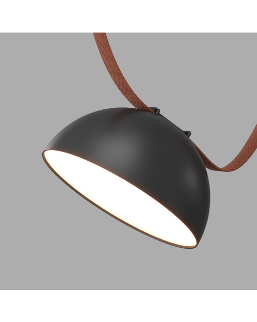DK5660-BK Cветильник для трека-ремня Belty Smart, серия Flow со светодиодом, D220*H117мм, 48V DC, 24W, RA90, 120°, 3000-5700K, IP20, черный, алюминий